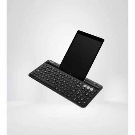 Targus  teclado bluetooth antimicrobiano multidispositivo con soporte para tableta/telefono color negro - AKB867ES