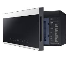 Microwave OTR 2.1 Cu. Ft. Bespoke In White Glass/ Empotrable WIFI