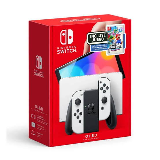Consola Nintendo Switch OLED White + Super Mario Wonder Bundle HRG-S-KAASD