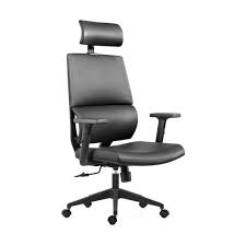SILLA EJECUT LICHE-009 VINIL C/CABECERA B.PL