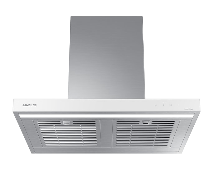 Campana extractora inteligente de pared de 30" a medida en blanco puro