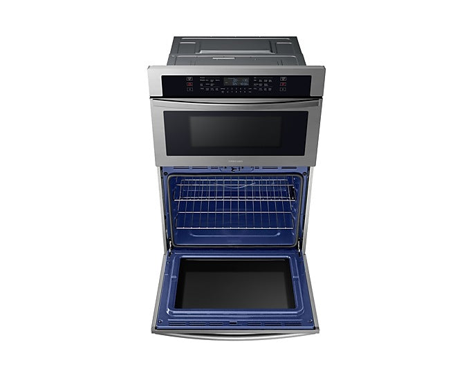 Horno de pared eléctrico inteligente de 30" con microondas en acero inoxidable WIFI