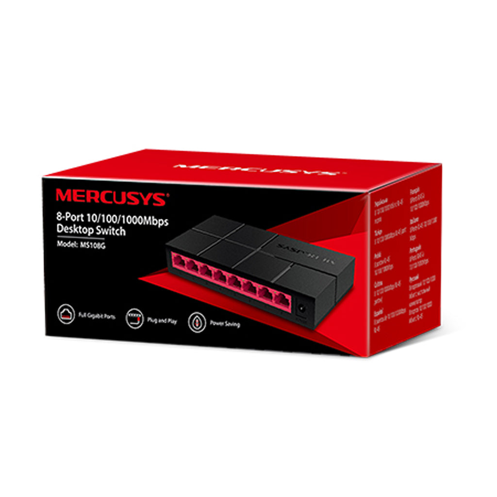 TP-link switch de sobre mesa Mercusys 8 puertos gigabit-MS108G