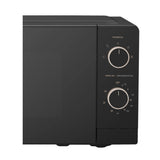 Midea microondas 0,7 pc puerta negra gabinete negro MMDP07S2BM