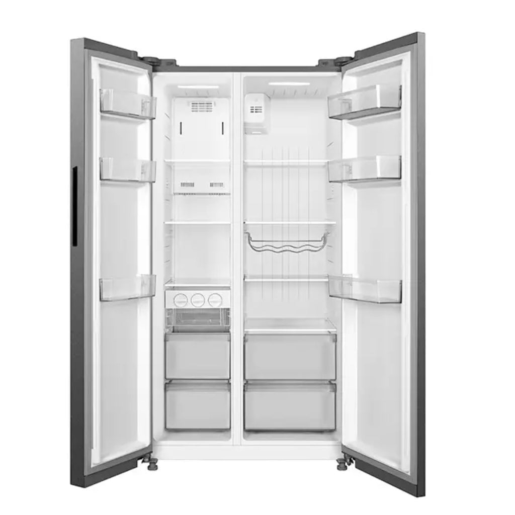 Midea refrigerador 20 pc color acero side by side inverter MDRS710FGM46