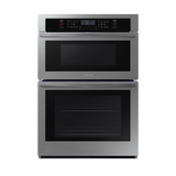 Horno de pared eléctrico inteligente de 30" con microondas en acero inoxidable WIFI