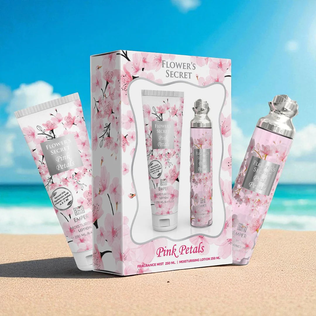 SET FLOWERS SECRET PINK PETALS EMPER
