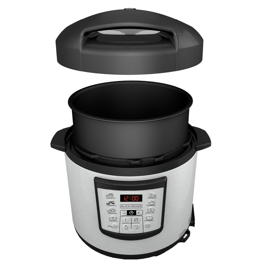 Black + Decker olla multi-usos digital 6l inox PR100SD