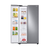 Refrigerador 20 pies Side by side sin dispensador plateada