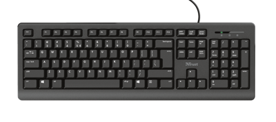 Trust teclado alambrico  primo usb negro 23883